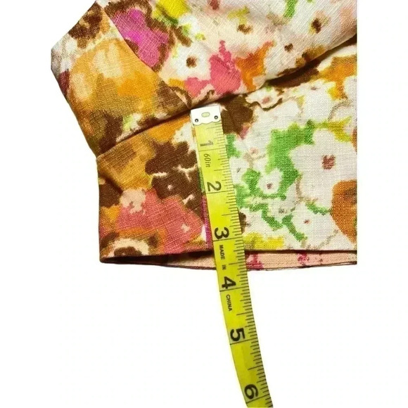 J. CREW WOMENS FLORAL SHORTS•BEAUTIFUL COLORFUL SUMMER SHORTS •BOTTON IS LOOSE• - Picture 8 of 8